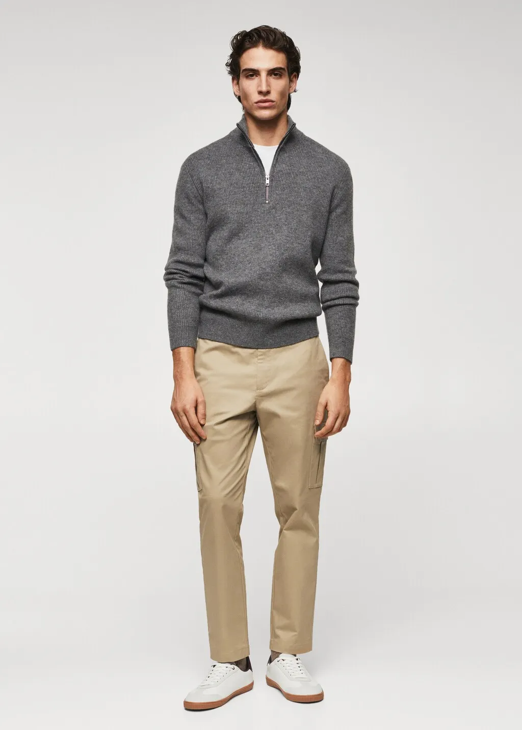 Pantaloni cargo cotone