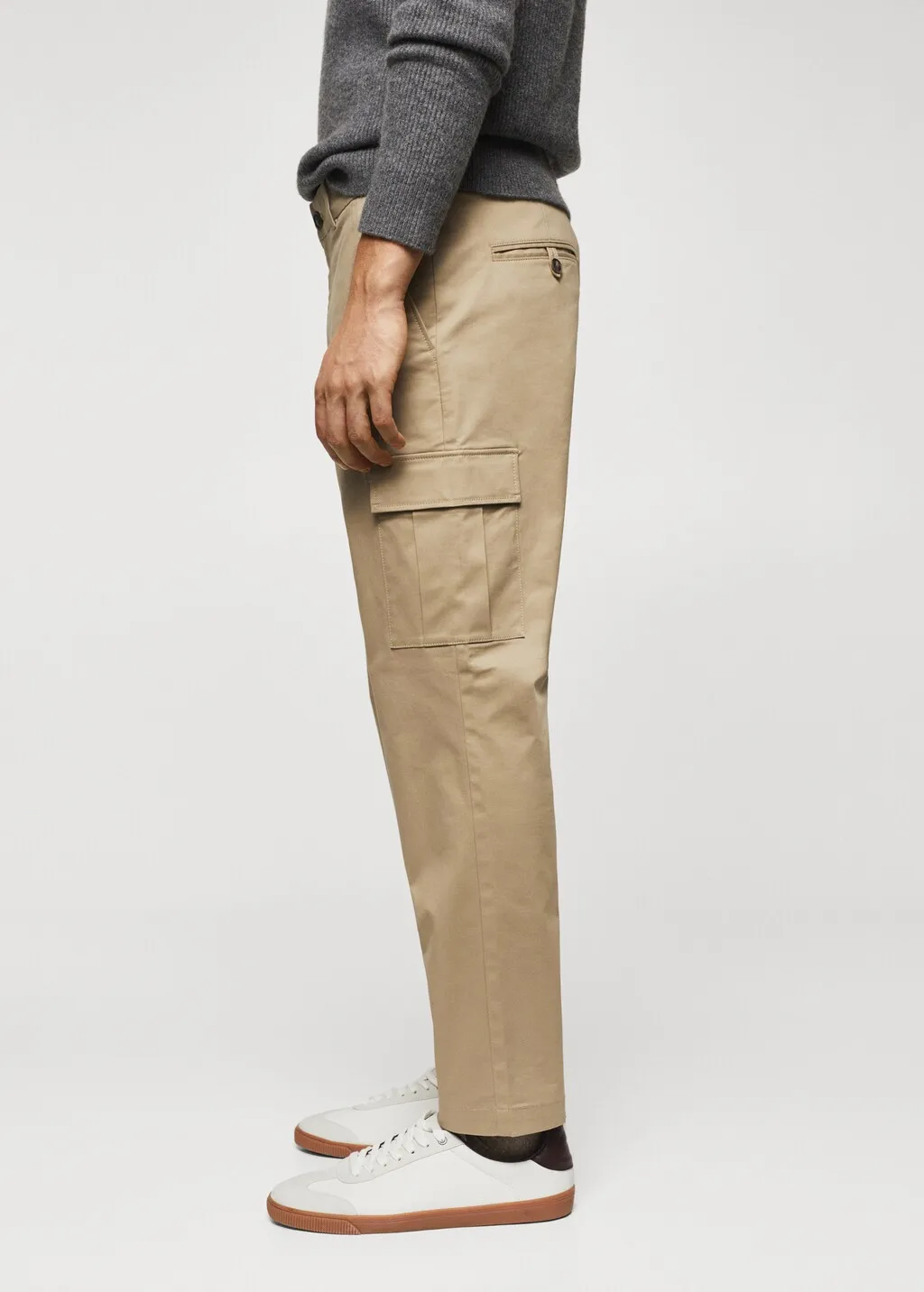 Pantaloni cargo cotone
