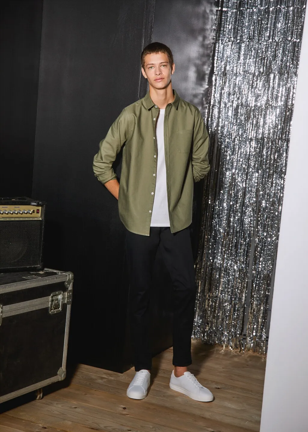 Pantaloni chino cotone