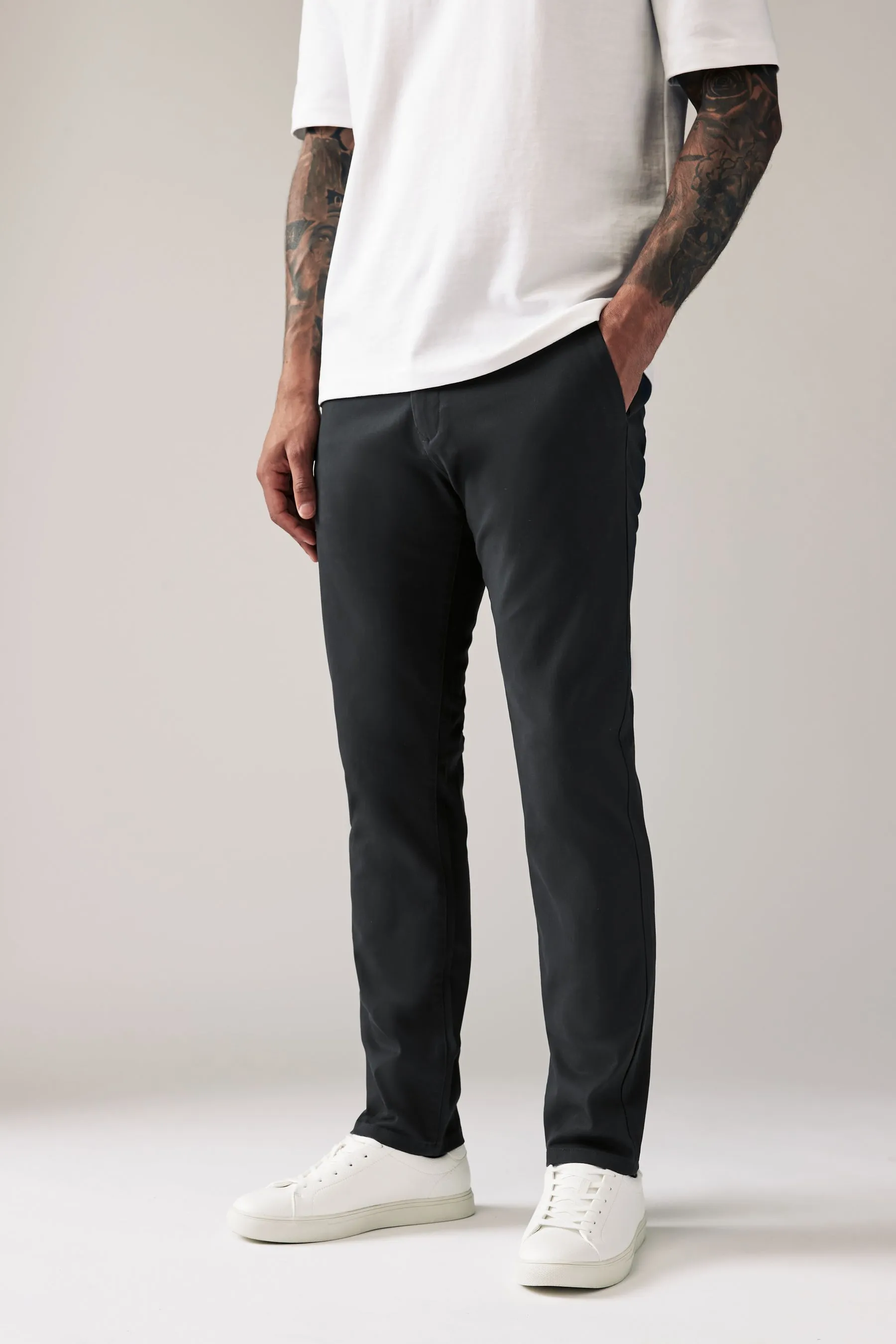 Pantaloni chino elasticizzati