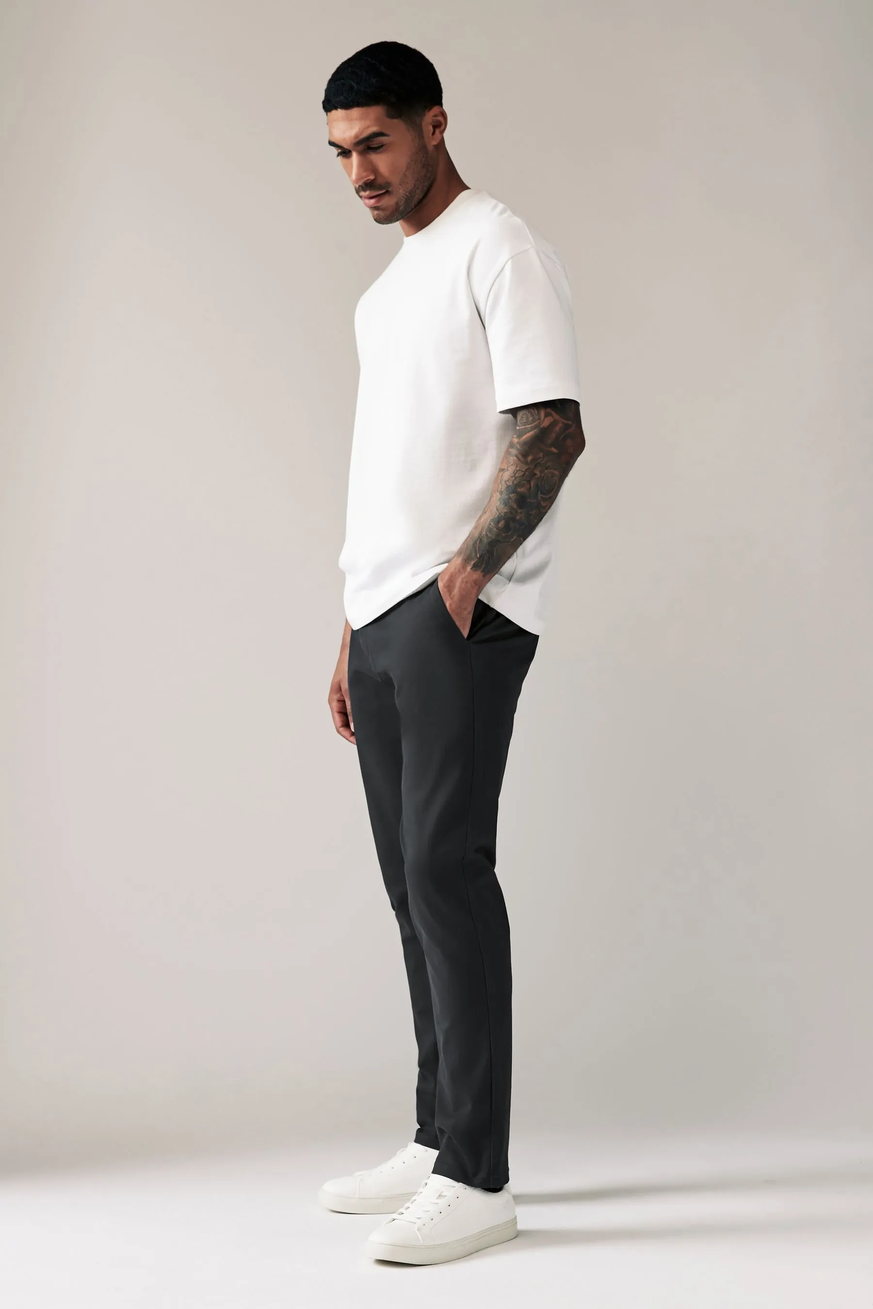 Pantaloni chino elasticizzati