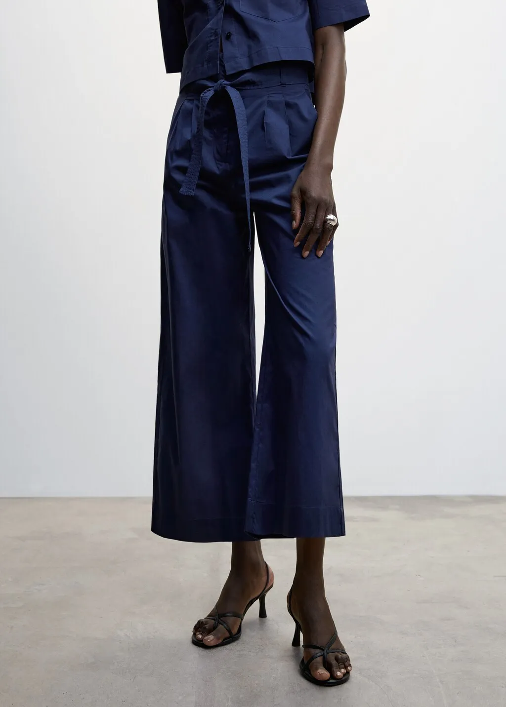 Pantaloni culotte pinces