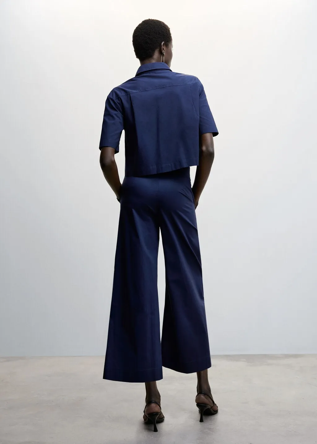 Pantaloni culotte pinces