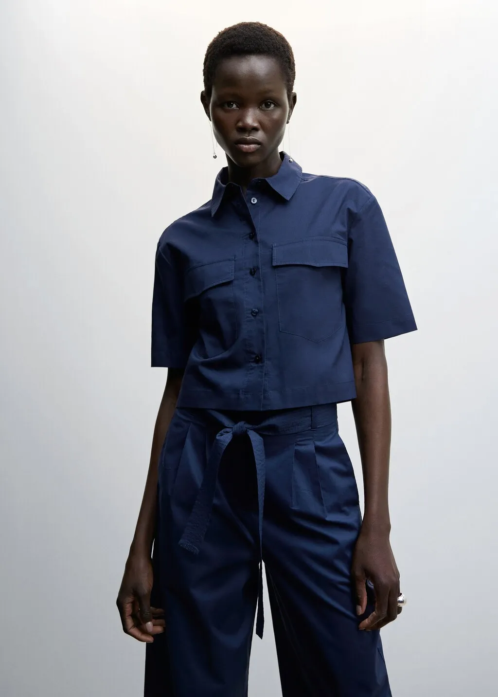 Pantaloni culotte pinces
