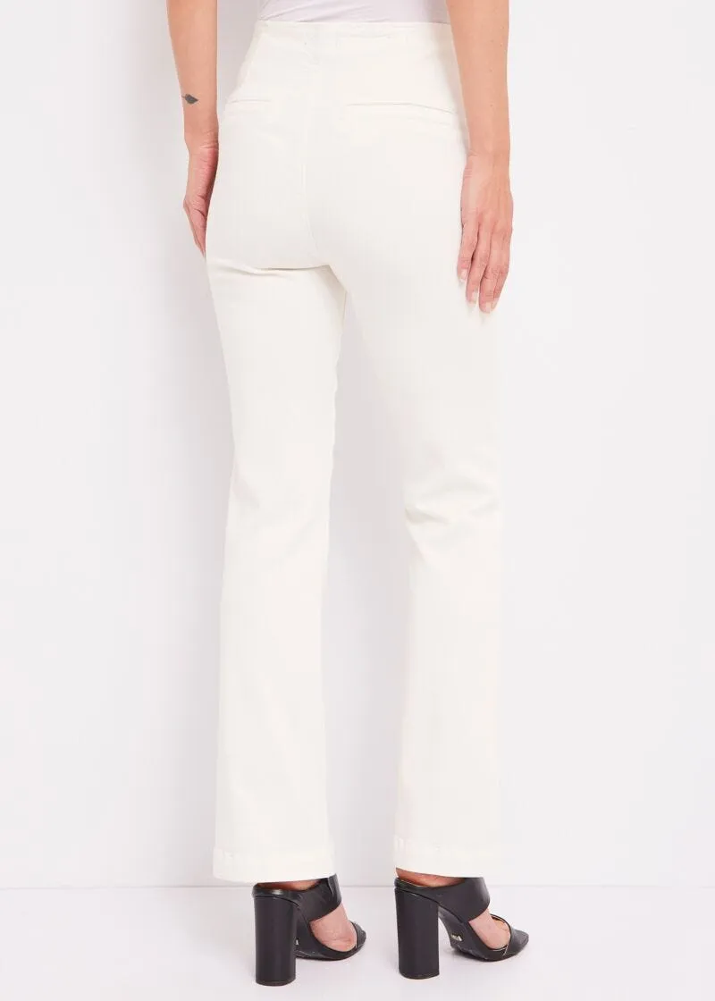 Pantaloni flare cropped