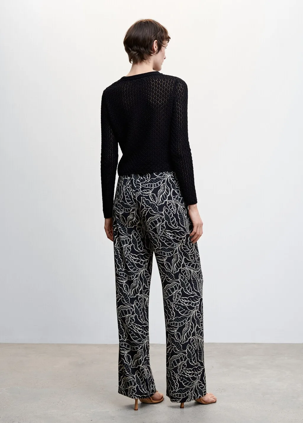 Pantaloni palazzo floreali