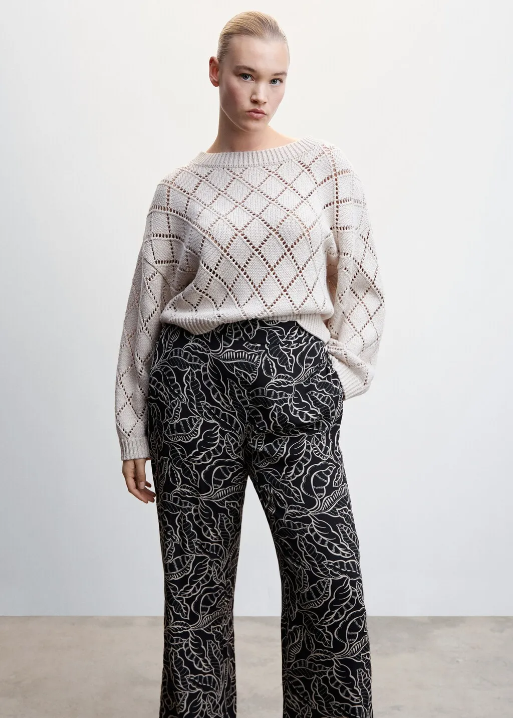 Pantaloni palazzo floreali