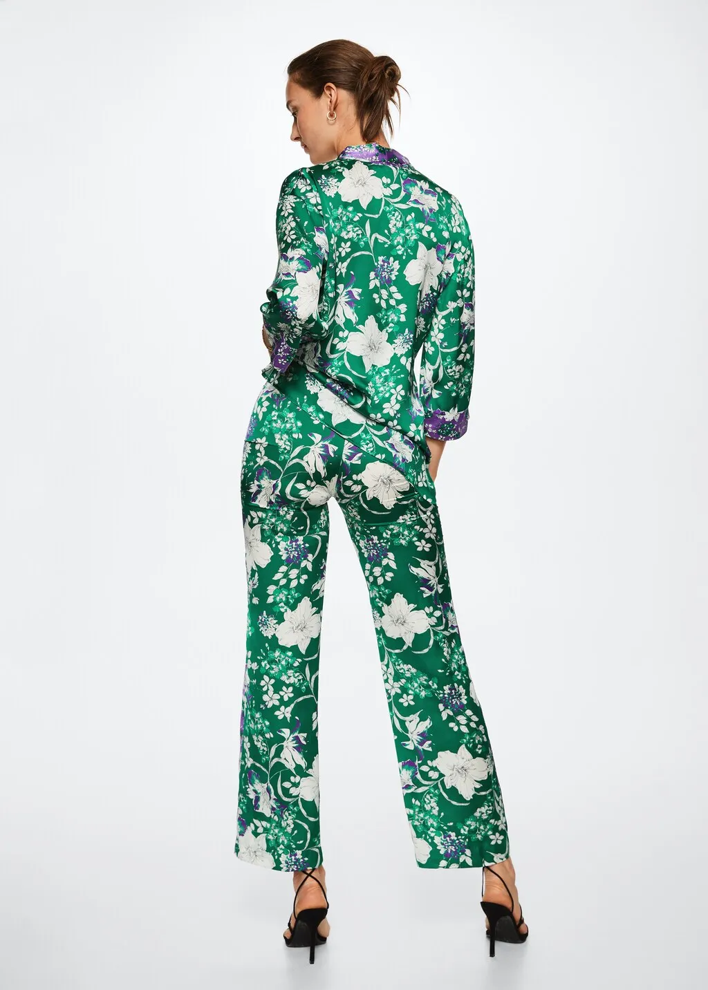 Pantaloni stampa fiori