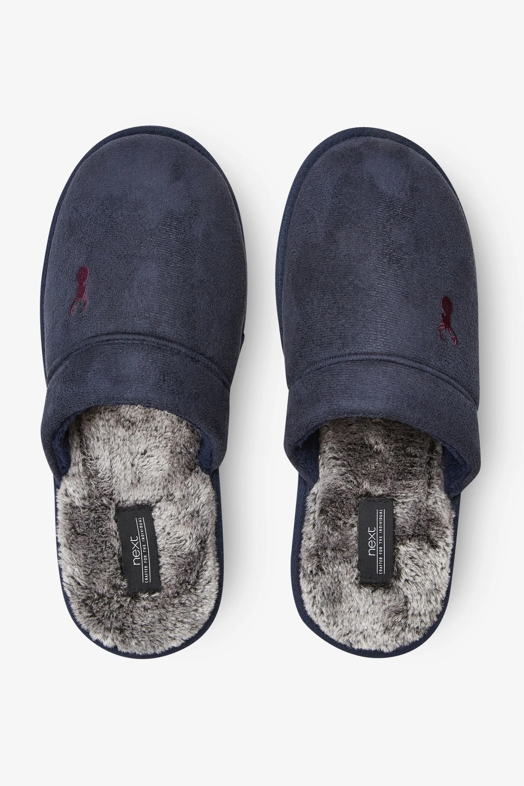 Pantofole - Sabot foderati in pelliccia sintetica con cervo