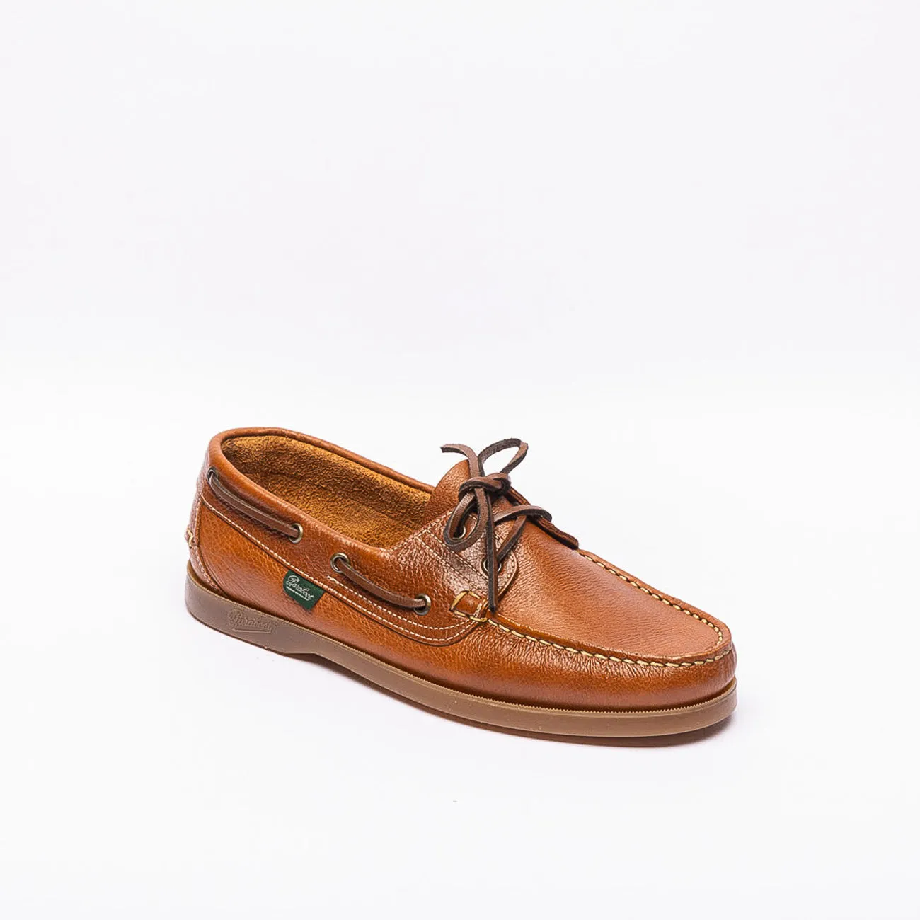 Paraboot Mocassino da barca Paraboot Barth in pelle martellata cuoio