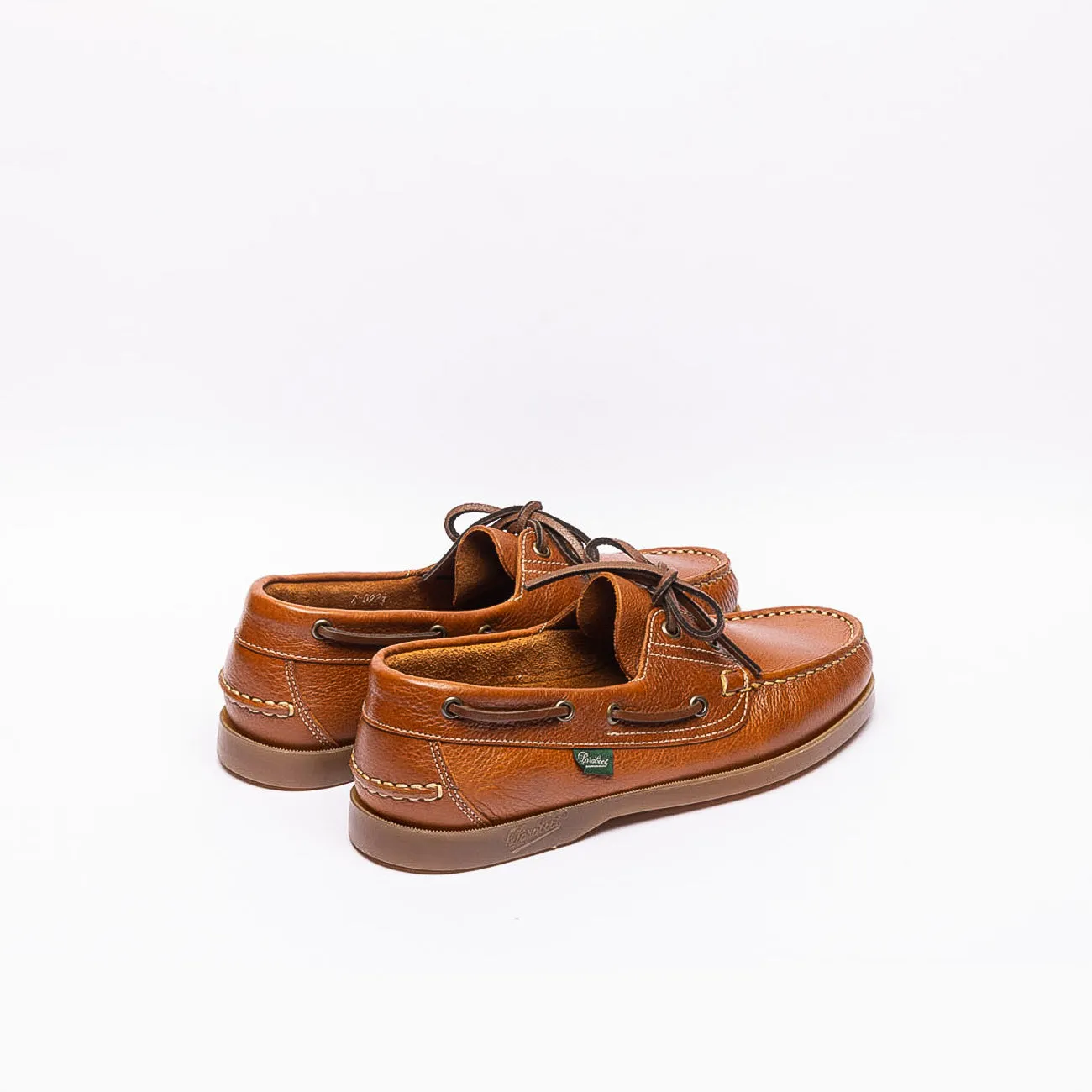 Paraboot Mocassino da barca Paraboot Barth in pelle martellata cuoio