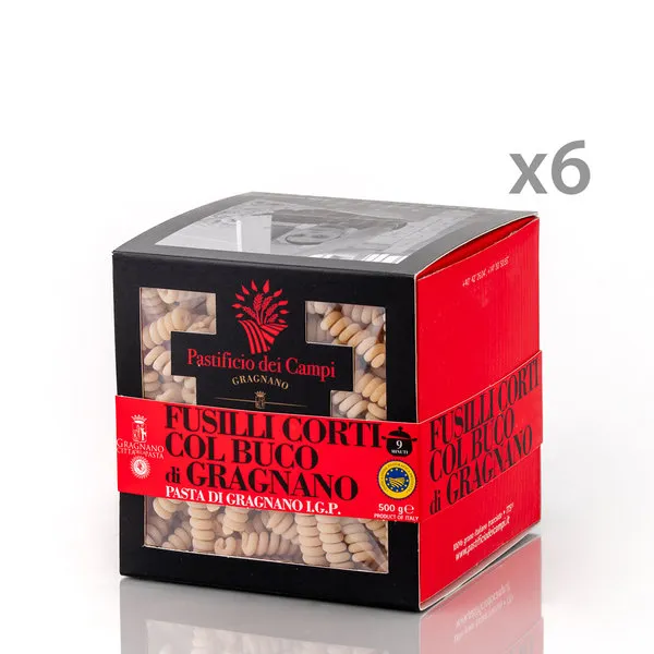 Pastificio dei Campi 6 confezioni - Fusilli Corti col Buco di Gragnano IGP 500 gr.