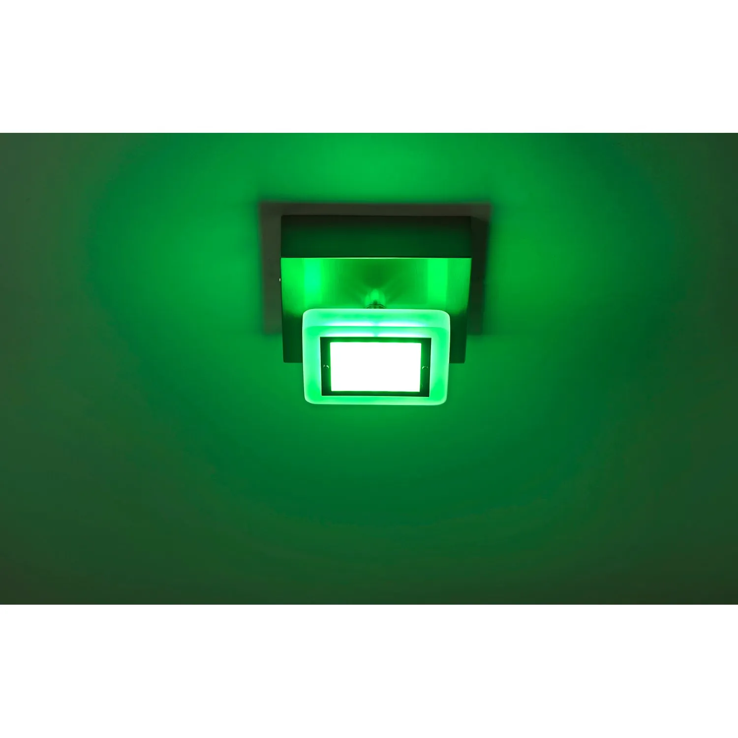 Paul Neuhaus plafoniera acciaio tecn RGB e telecomando 11 cm x 13 cm x 13 cm