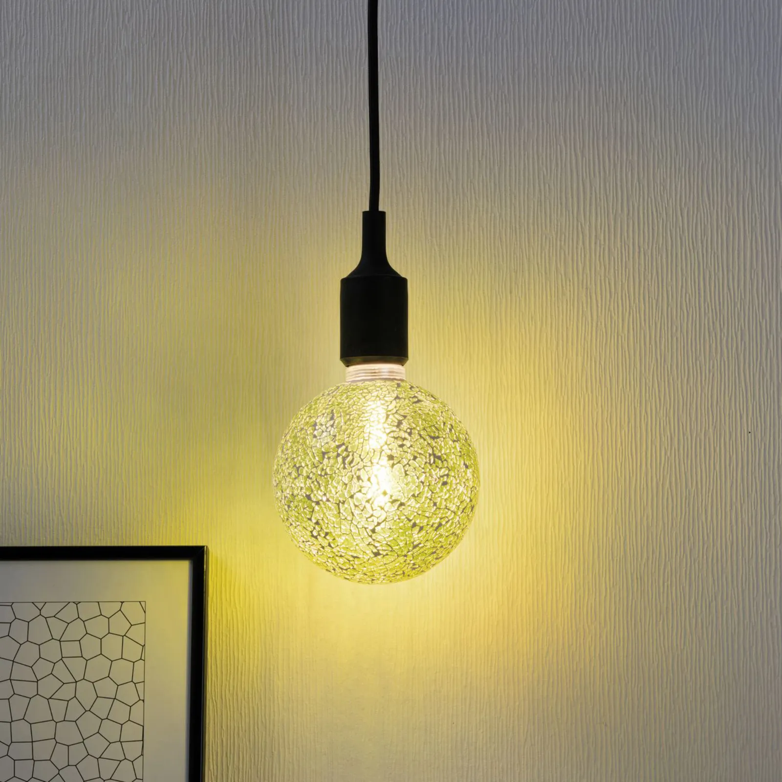 Paulmann E27 LED-Globe 5W Miracle Mosaic verde