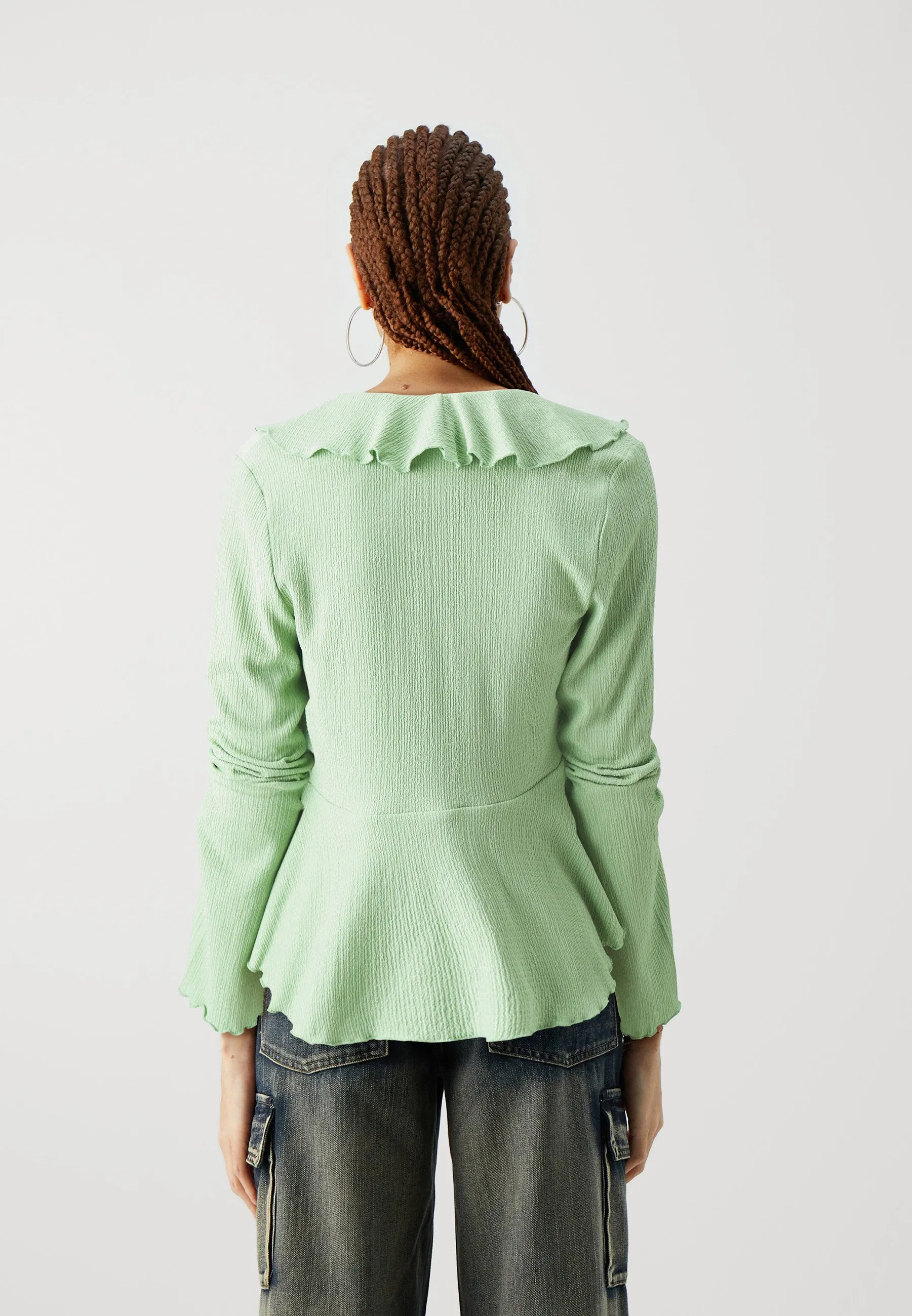PCRHEA V NECK TIE - Maglietta a manica lunga