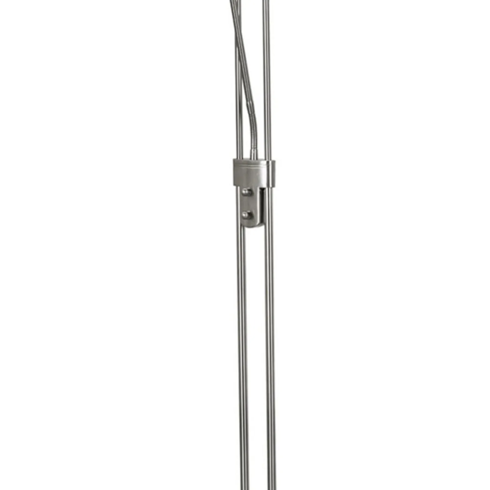 Piantana LED Madre & Bambino, argento, lampada da lettura, dimmerabile
