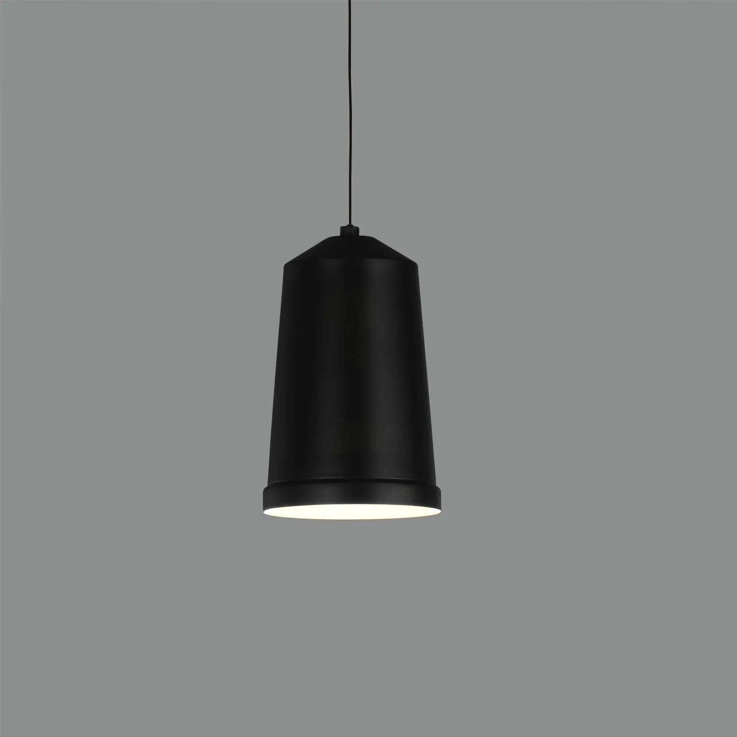 Piccola Sospensione 1xE27 Cono Nero Bali Ø12 cm ACB