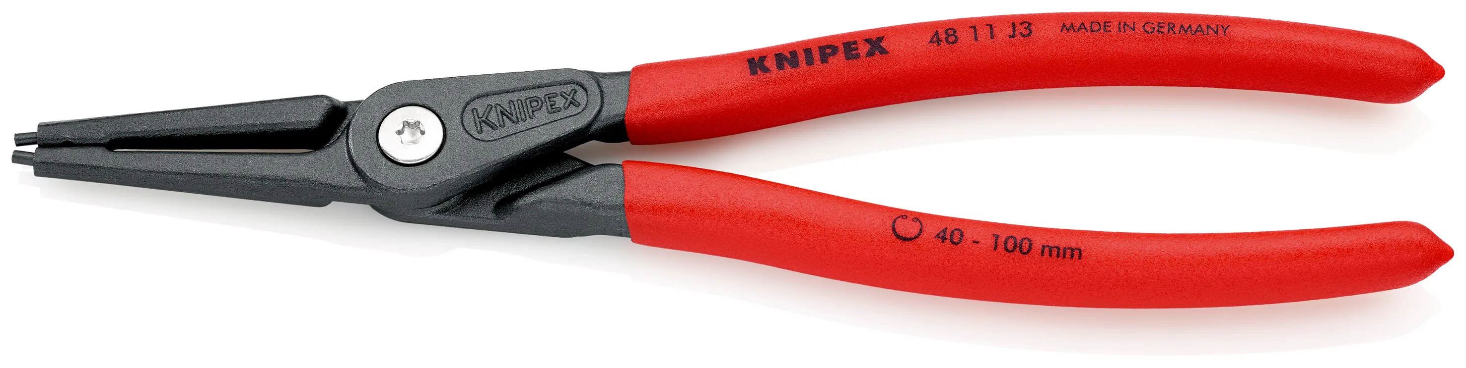 Pinze per anelli elastici Knipex in Acciaio al cromo-vanadio, lungh. 225 mm Ad angolo retto