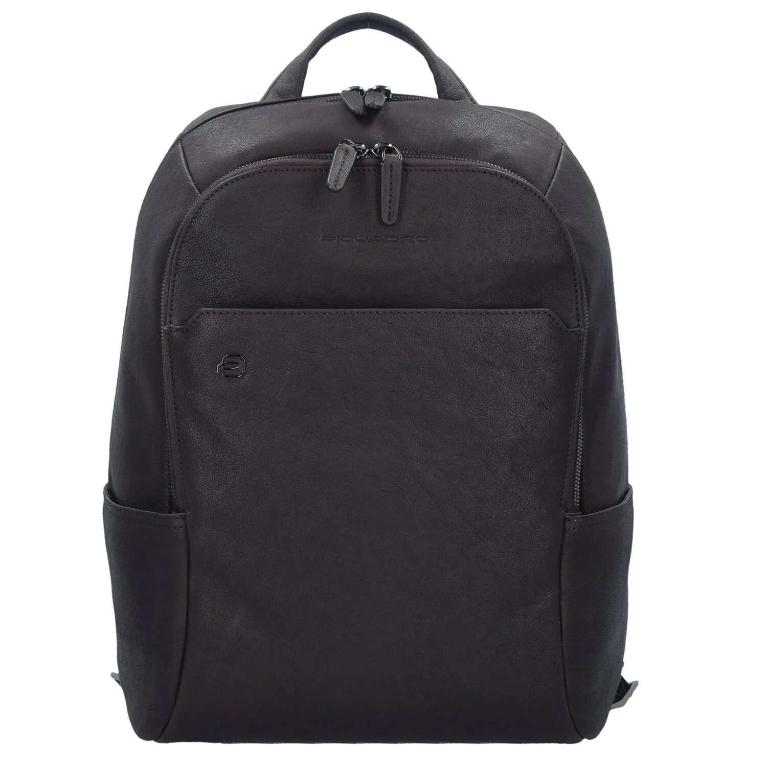 Piquadro Zaino Business nero quadrato in pelle 39 cm Scomparto per laptop