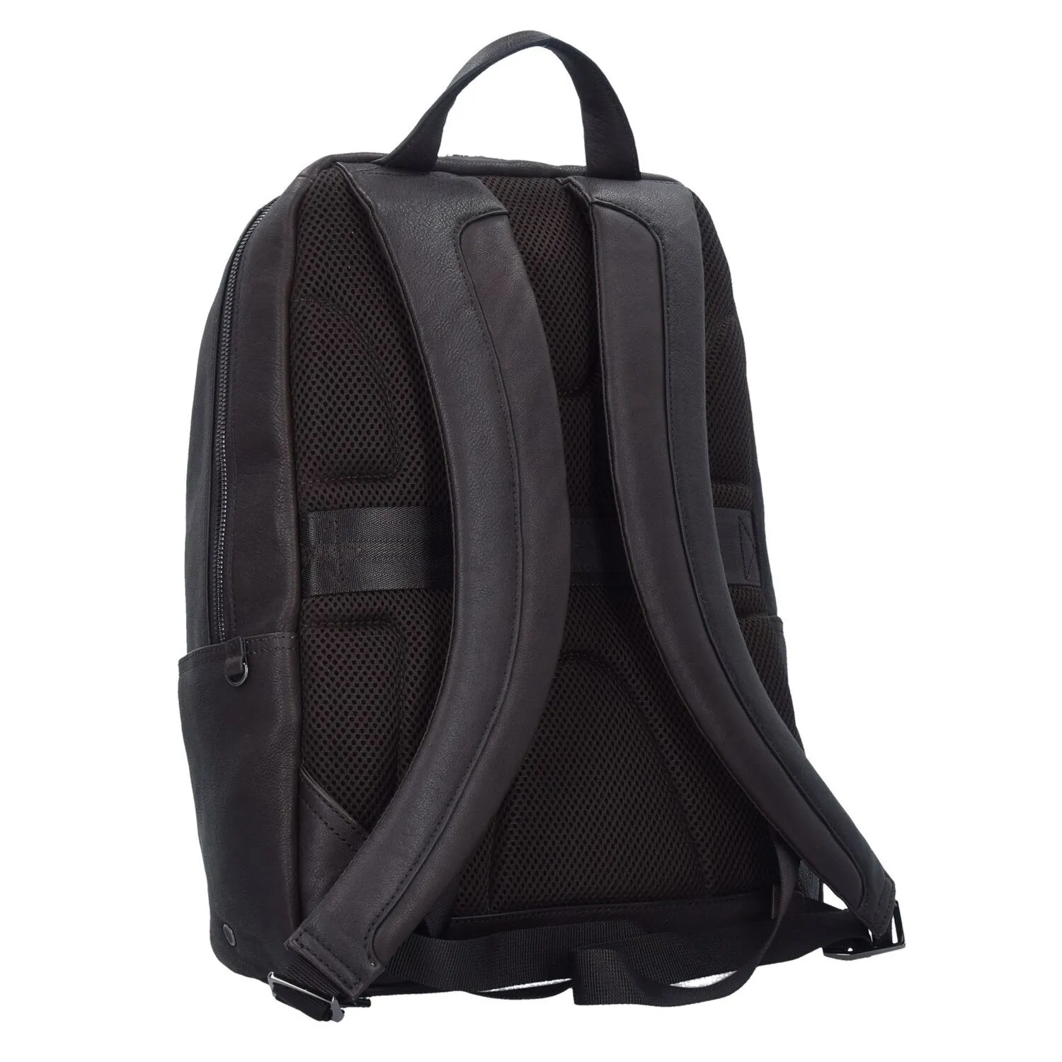 Piquadro Zaino Business nero quadrato in pelle 39 cm Scomparto per laptop