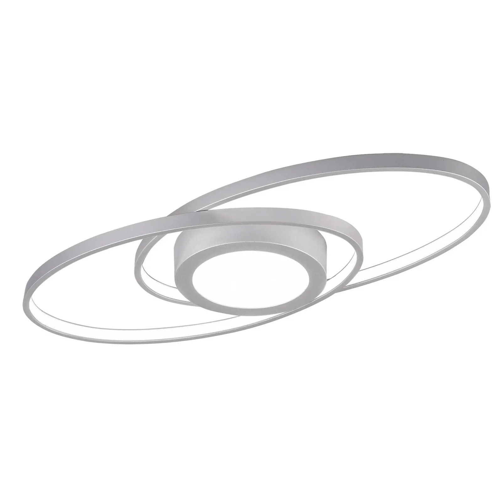 Plafoniera LED Galaxy, dimming, color titanio