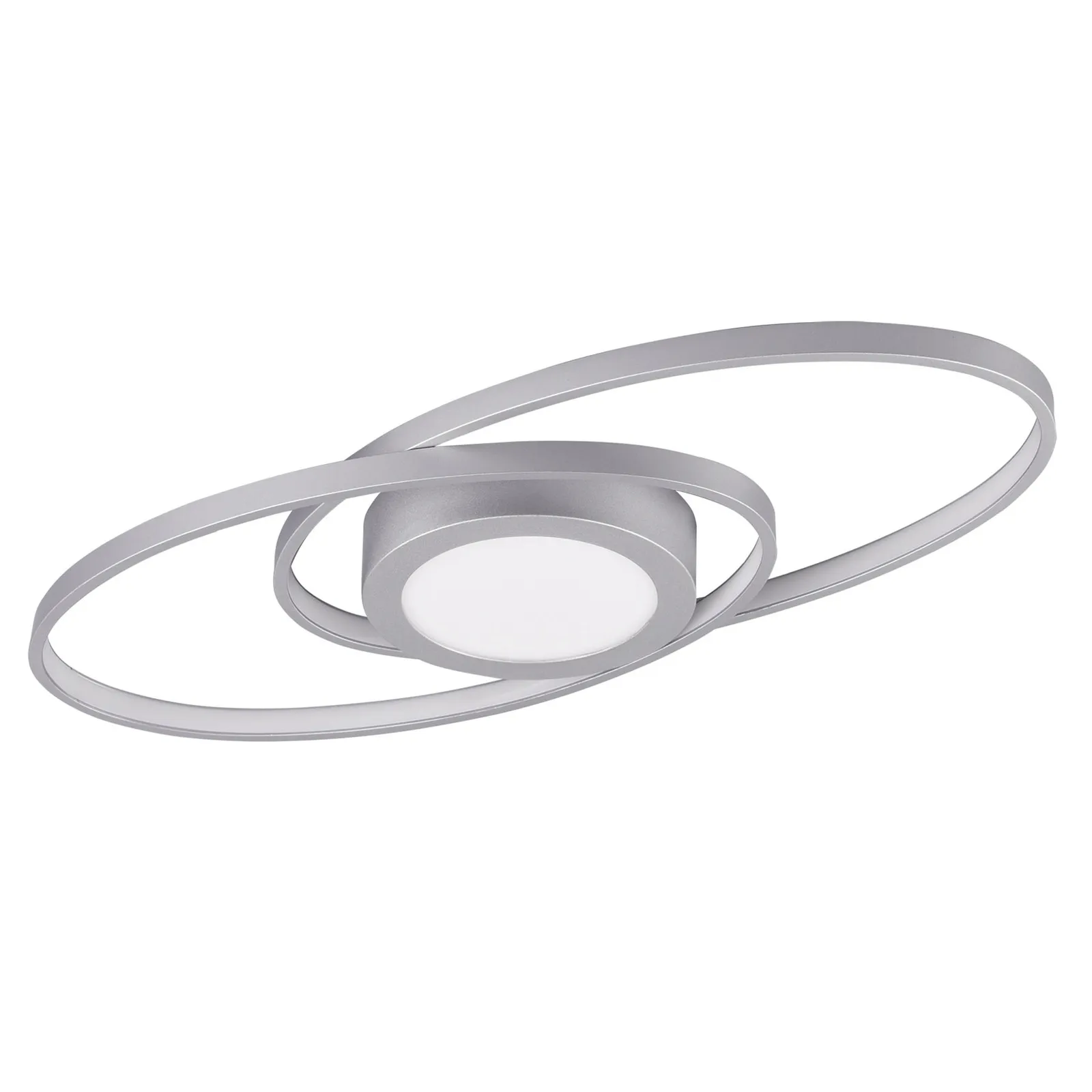 Plafoniera LED Galaxy, dimming, color titanio