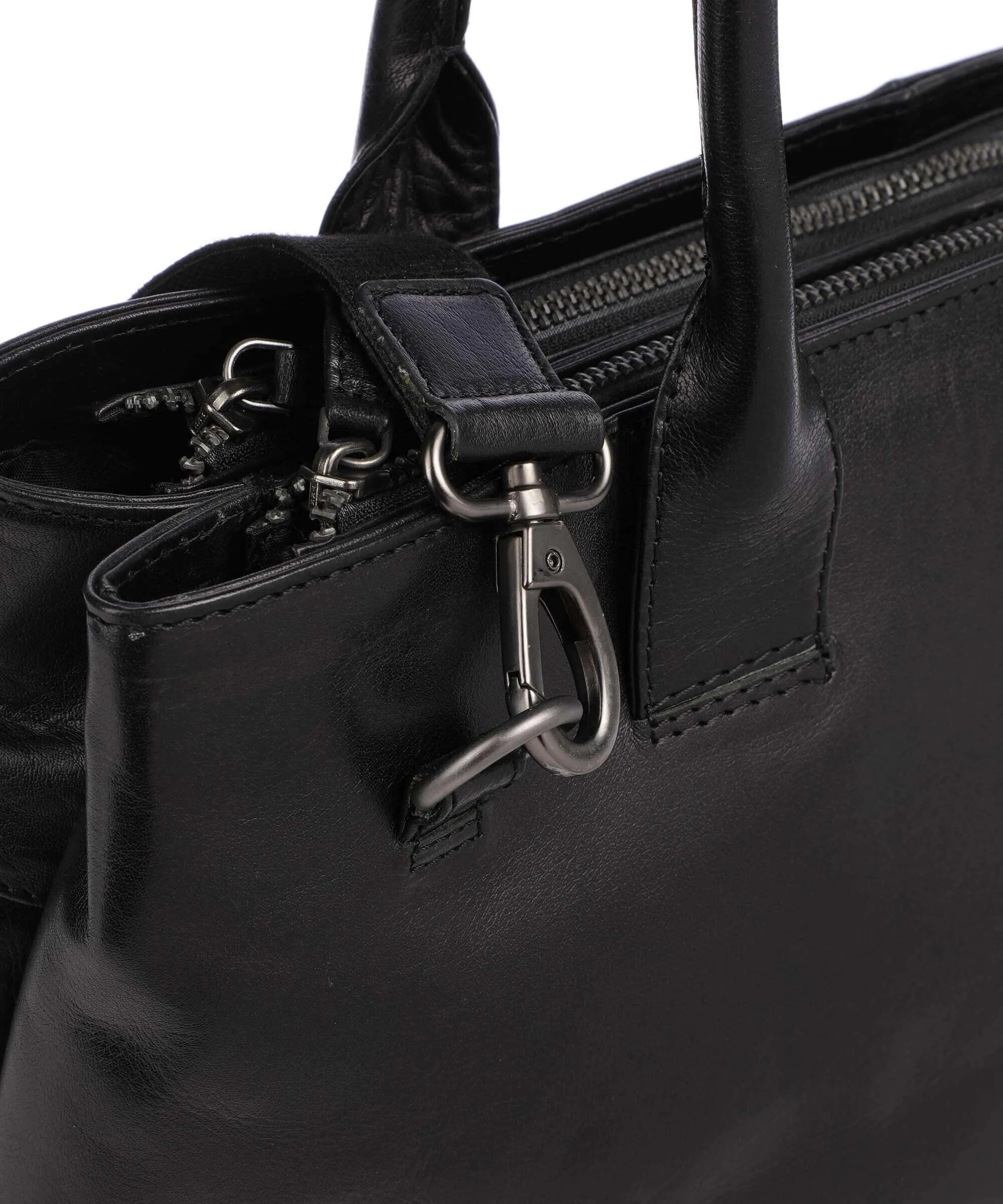  Plevier Rock Amber Borsa shopper 15″ pelle di bufalo nero  