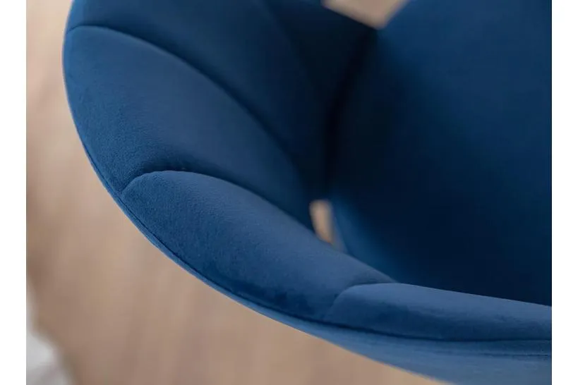 Poltroncina blu imbottita BRENO
