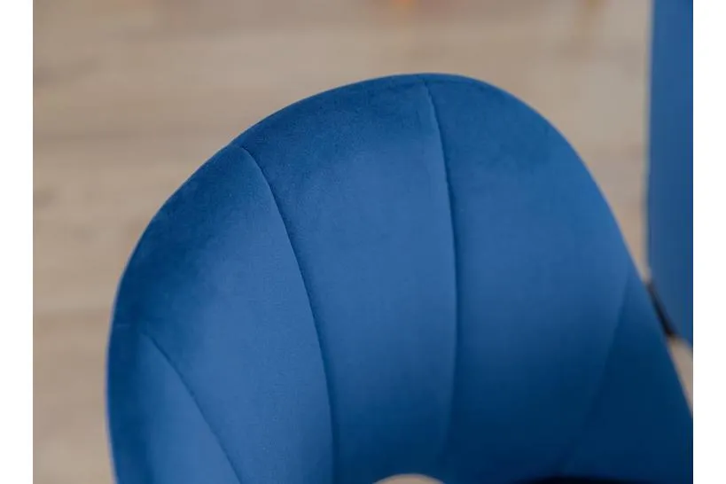 Poltroncina blu imbottita BRENO