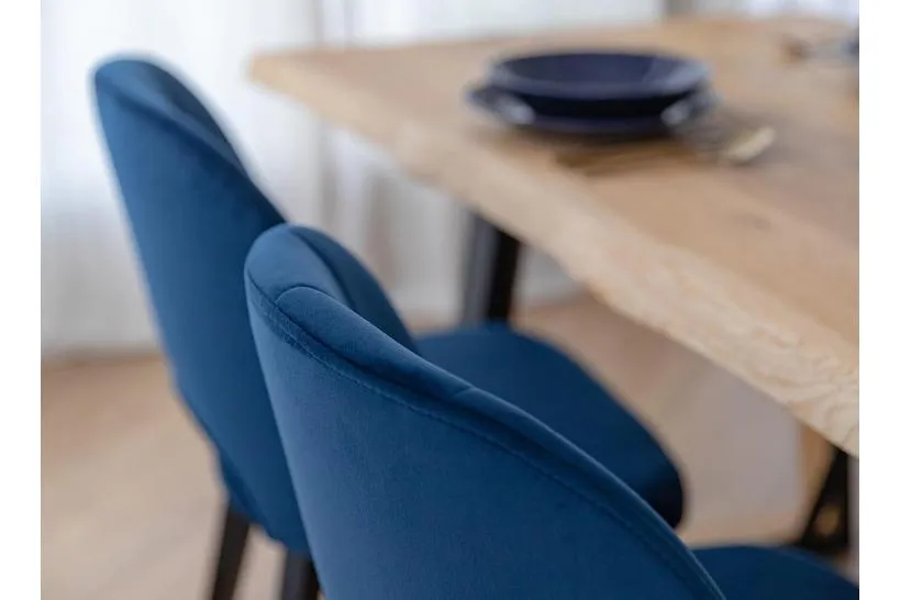 Poltroncina blu imbottita BRENO