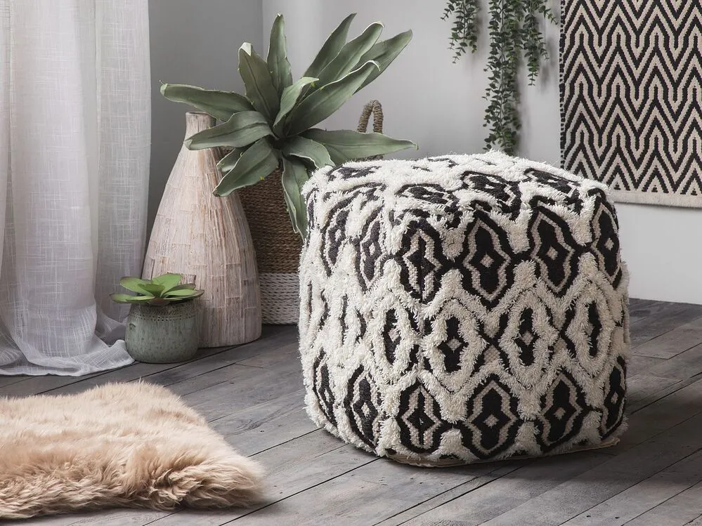 Pouffe Black and White ORAI