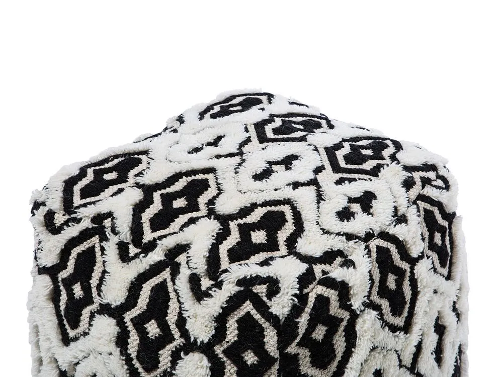 Pouffe Black and White ORAI