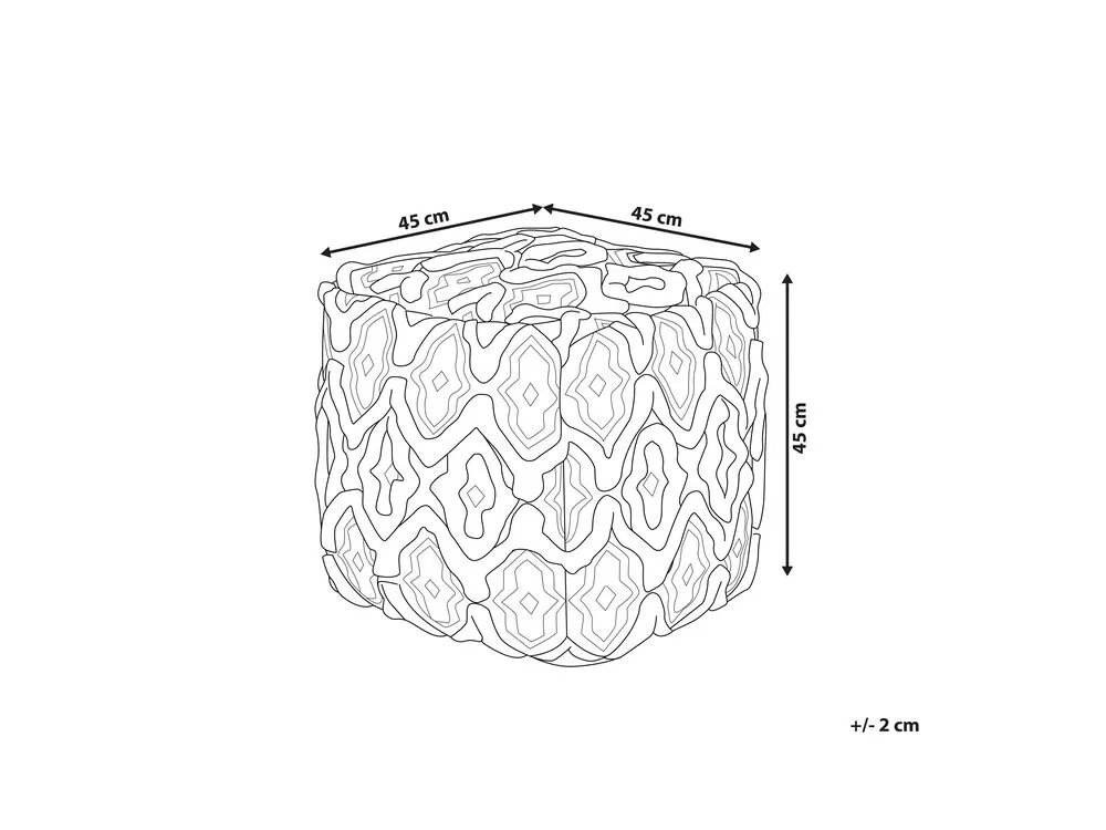 Pouffe Black and White ORAI
