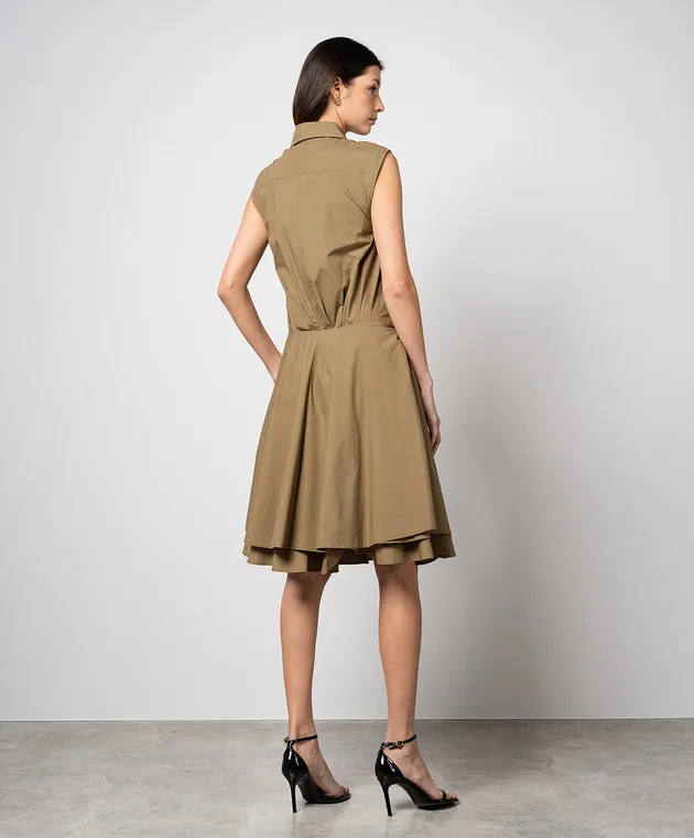 PROENZA SCHOULER Abito camicia Cindy color kaki R2423027SC087