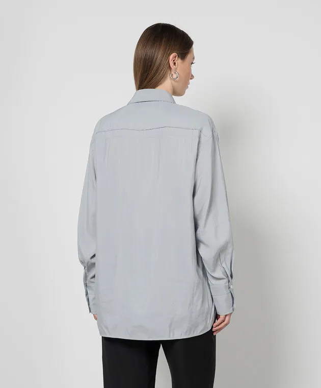 PROENZA SCHOULER Camicia grigia di Lydia R2424004SY008