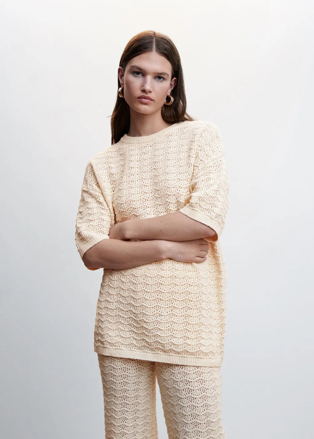 Pullover maniche corte oversize