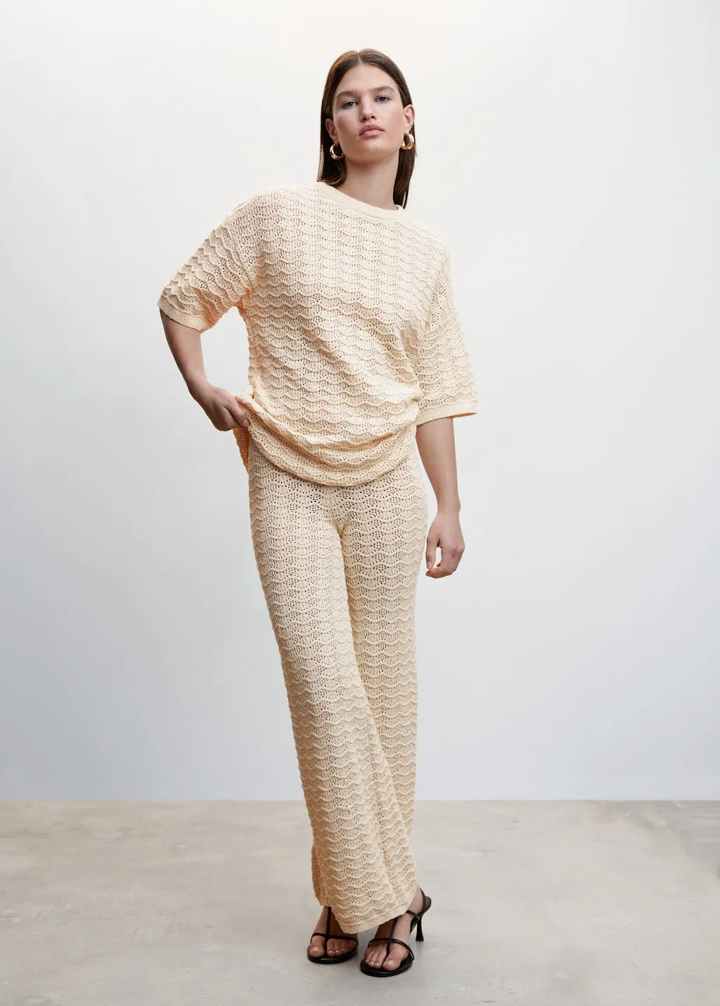 Pullover maniche corte oversize