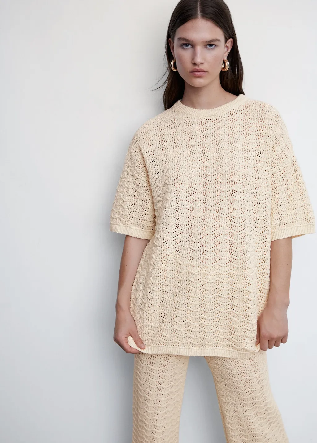 Pullover maniche corte oversize