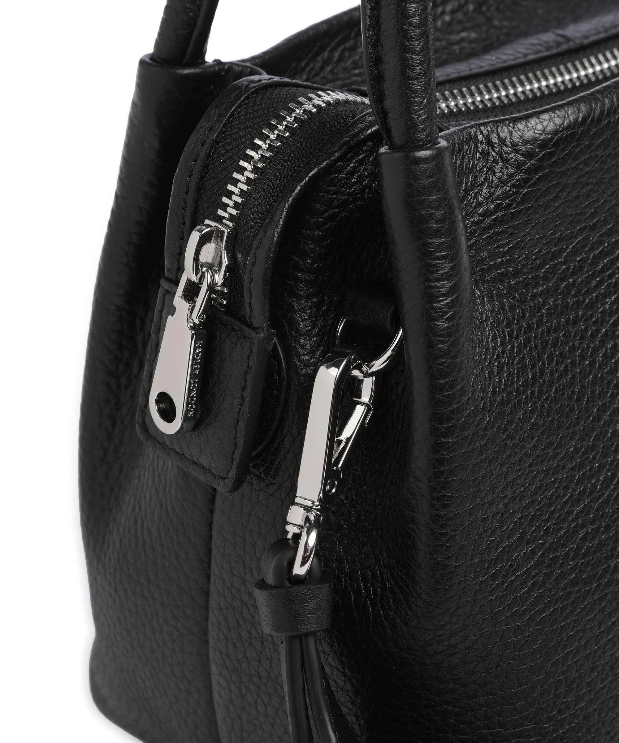  Radley London Ivydale Road Borsa a mano pelle di vacchetta grana nero  