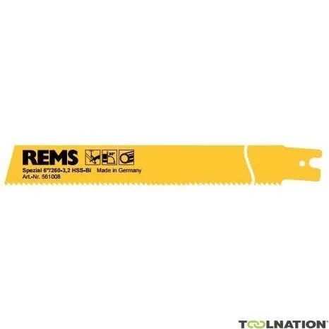 Rems 561008 R05 561008 Lama per sega circolare 6"/260-3,2 Lama speciale 5 pezzi