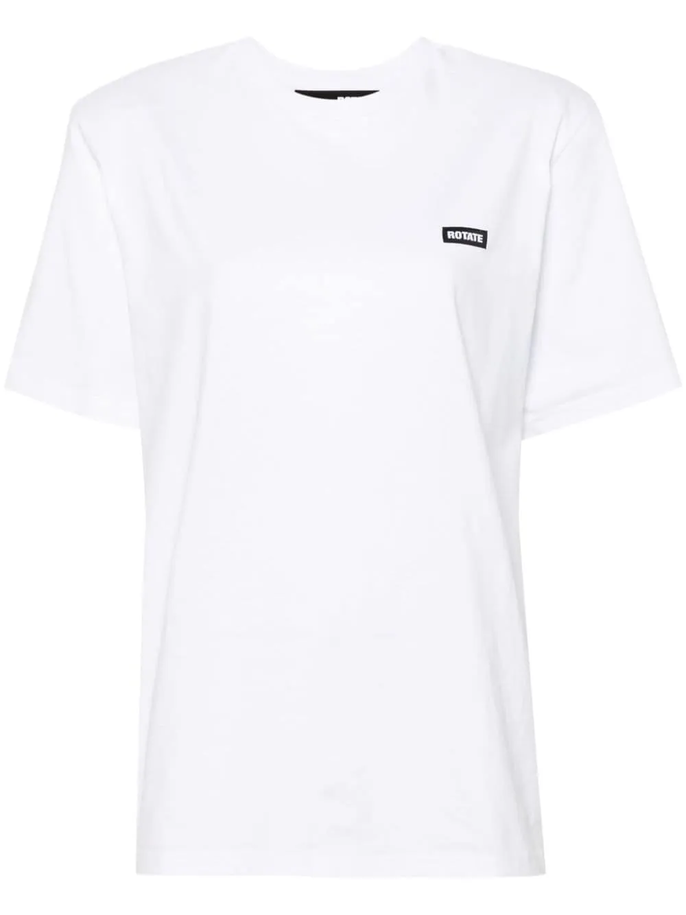 Rotate T-shirt Bianco Donna Micro Patch Logo