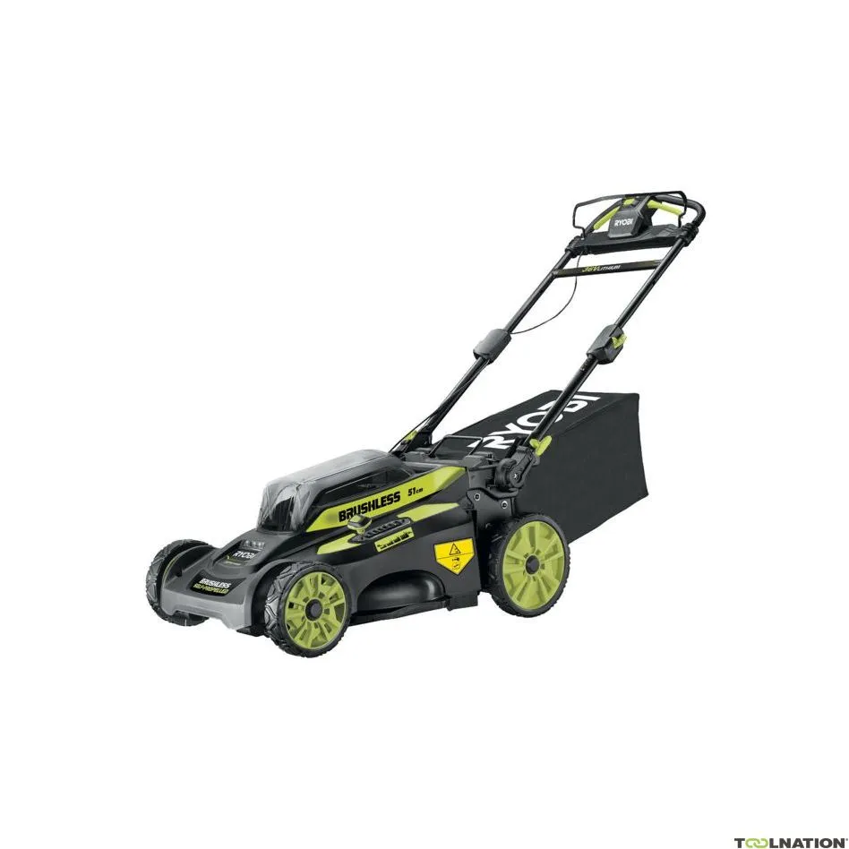 Ryobi 5133004589 RY36LMX51A-160 Tosaerba senza spazzole da 51 cm da 36V + batteria (1x 6.0Ah)