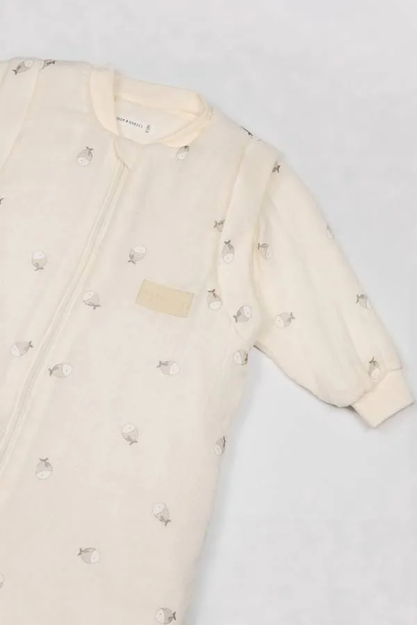 Sacco nanna neonato  Mini 6-18M - TOG 2.2 con maniche e piedini - FISHES 242
