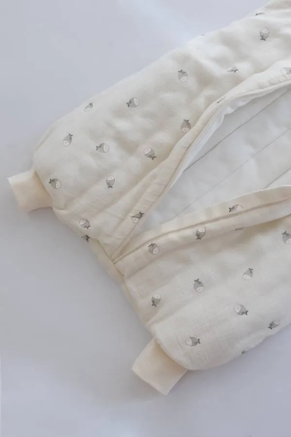 Sacco nanna neonato  Mini 6-18M - TOG 2.2 con maniche e piedini - FISHES 242
