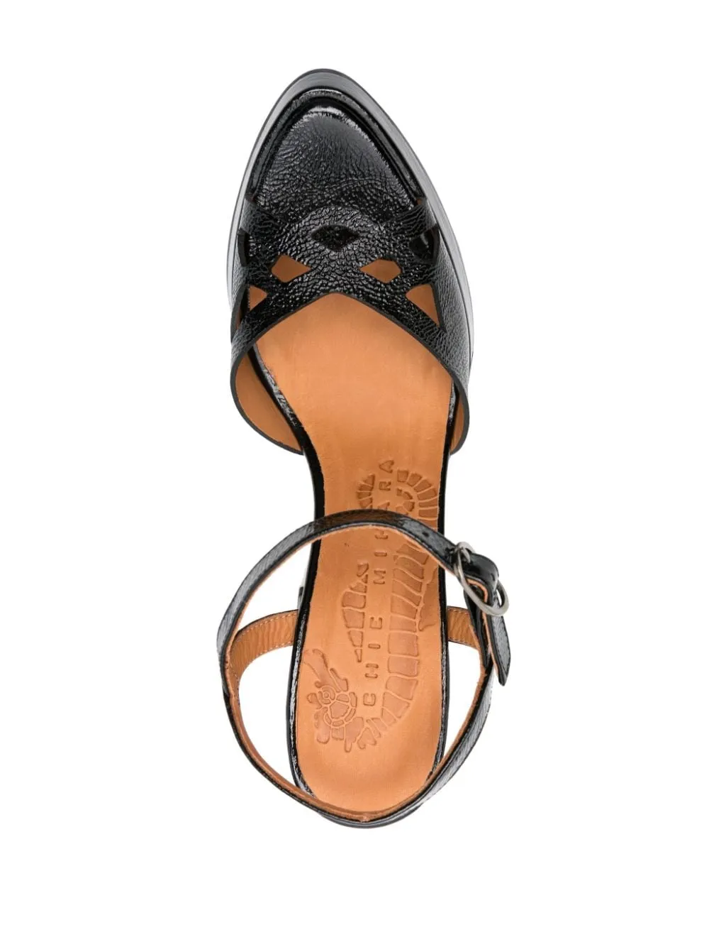 Sandali Aben 100mm in nero - donna