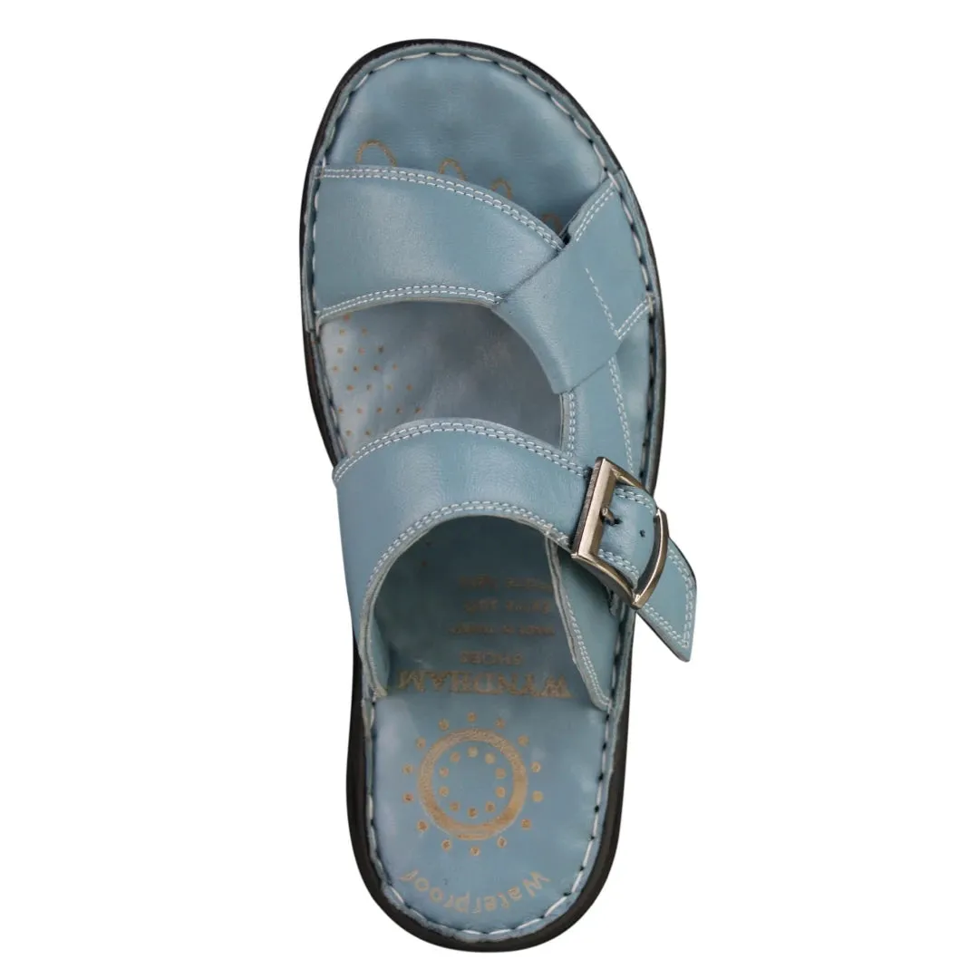 Sandali Ciabatte Uomo Vera Pelle Comodi Impermeabili Scarpe Aperte Estive con Fibbia