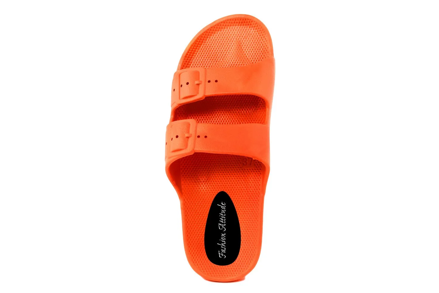 Sandali flat Donna colore Arancio Fluo