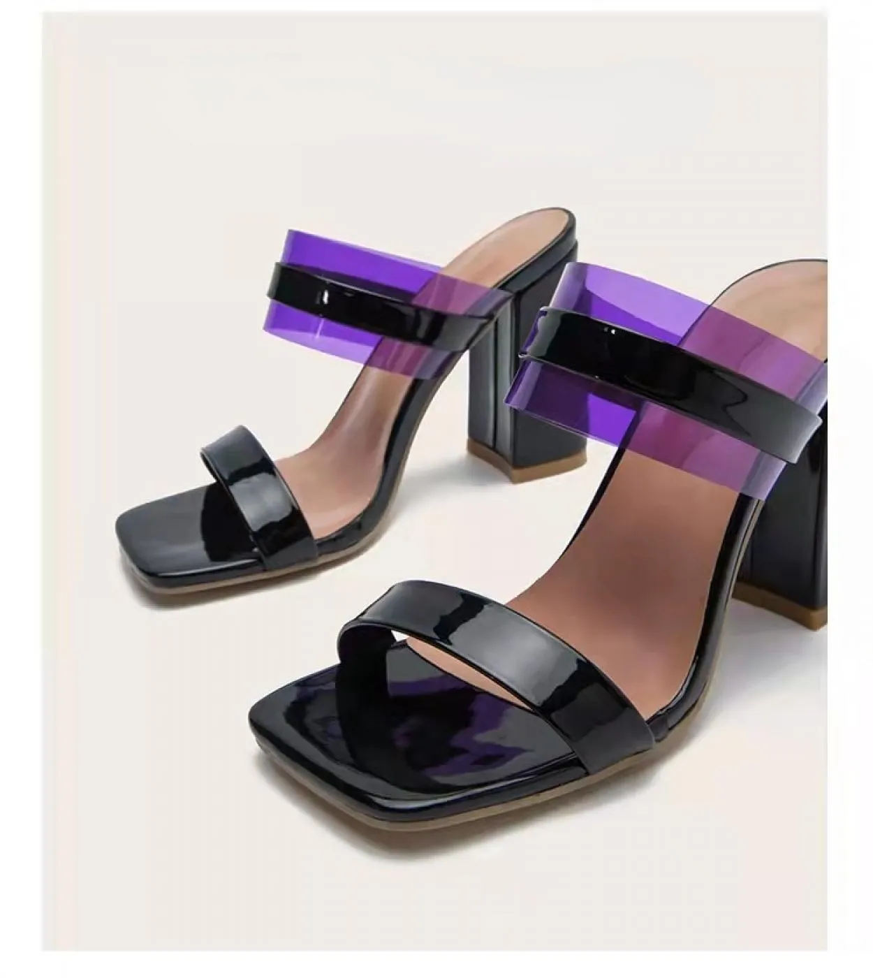 Sandali gladiatore da donna Scarpe Sandali con tacco alto con perline colorate Sandali estivi Abiti da festa Décolleté con fibbi