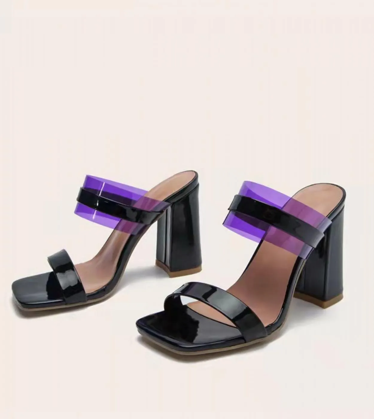 Sandali gladiatore da donna Scarpe Sandali con tacco alto con perline colorate Sandali estivi Abiti da festa Décolleté con fibbi