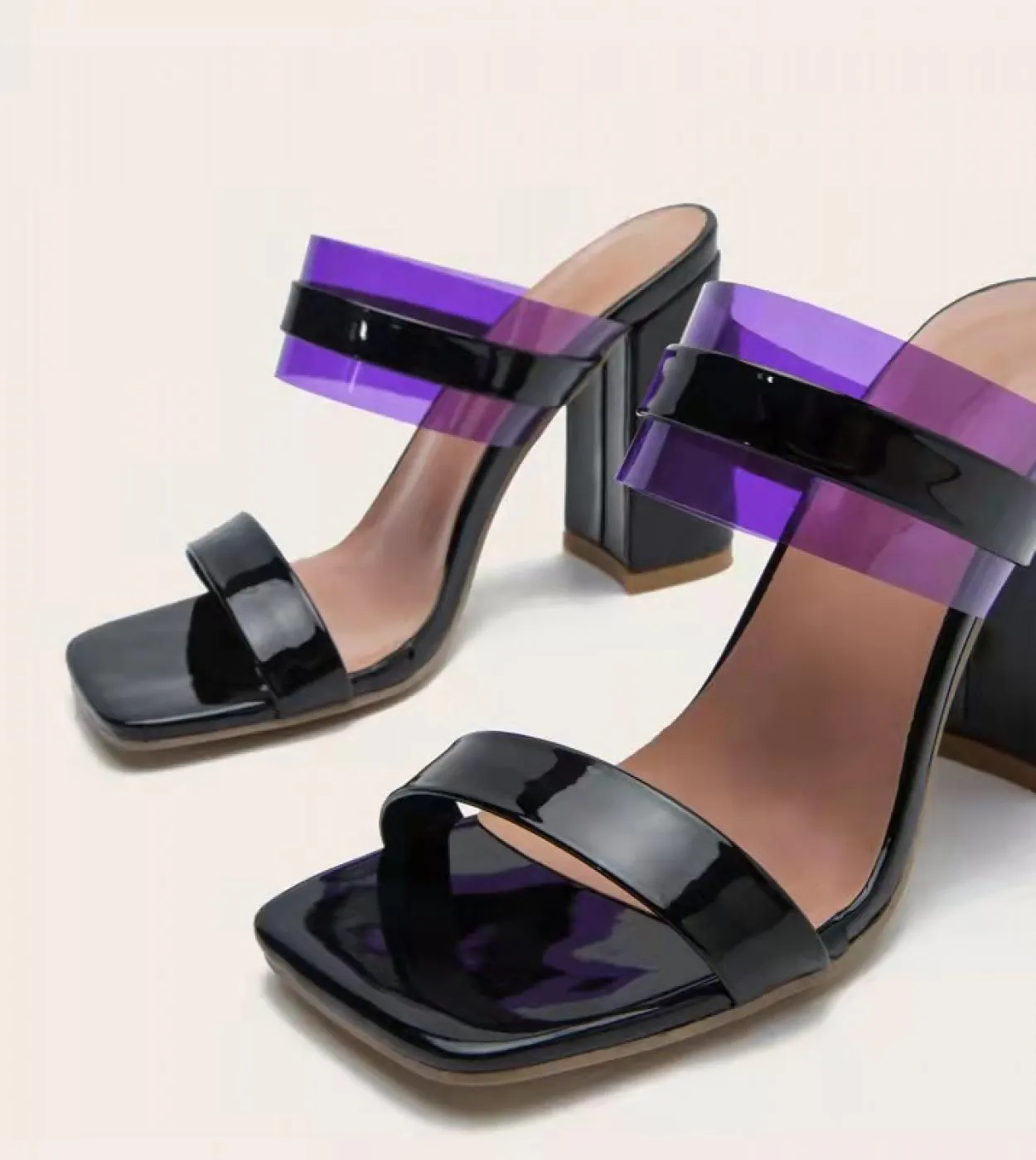 Sandali gladiatore da donna Scarpe Sandali con tacco alto con perline colorate Sandali estivi Abiti da festa Décolleté con fibbi